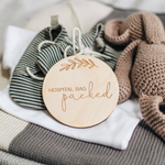 Wooden Pregnancy Milestone Tokens by Clouds & Currents