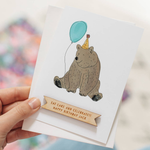 Personalised Party Animal Birthday Card by Clouds and Currents