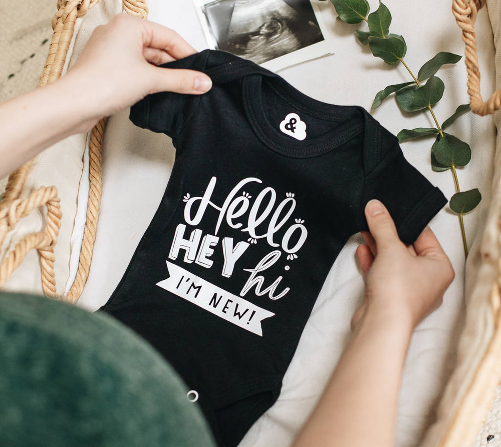 Personalised Newborn Babygrow by Clouds & Currents