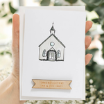 Personalised Wedding Church Card by Clouds and Currents