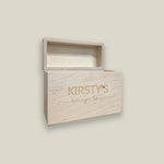 SAMPLE 'Kirsty's Recipe Box' Wooden Recipe Box