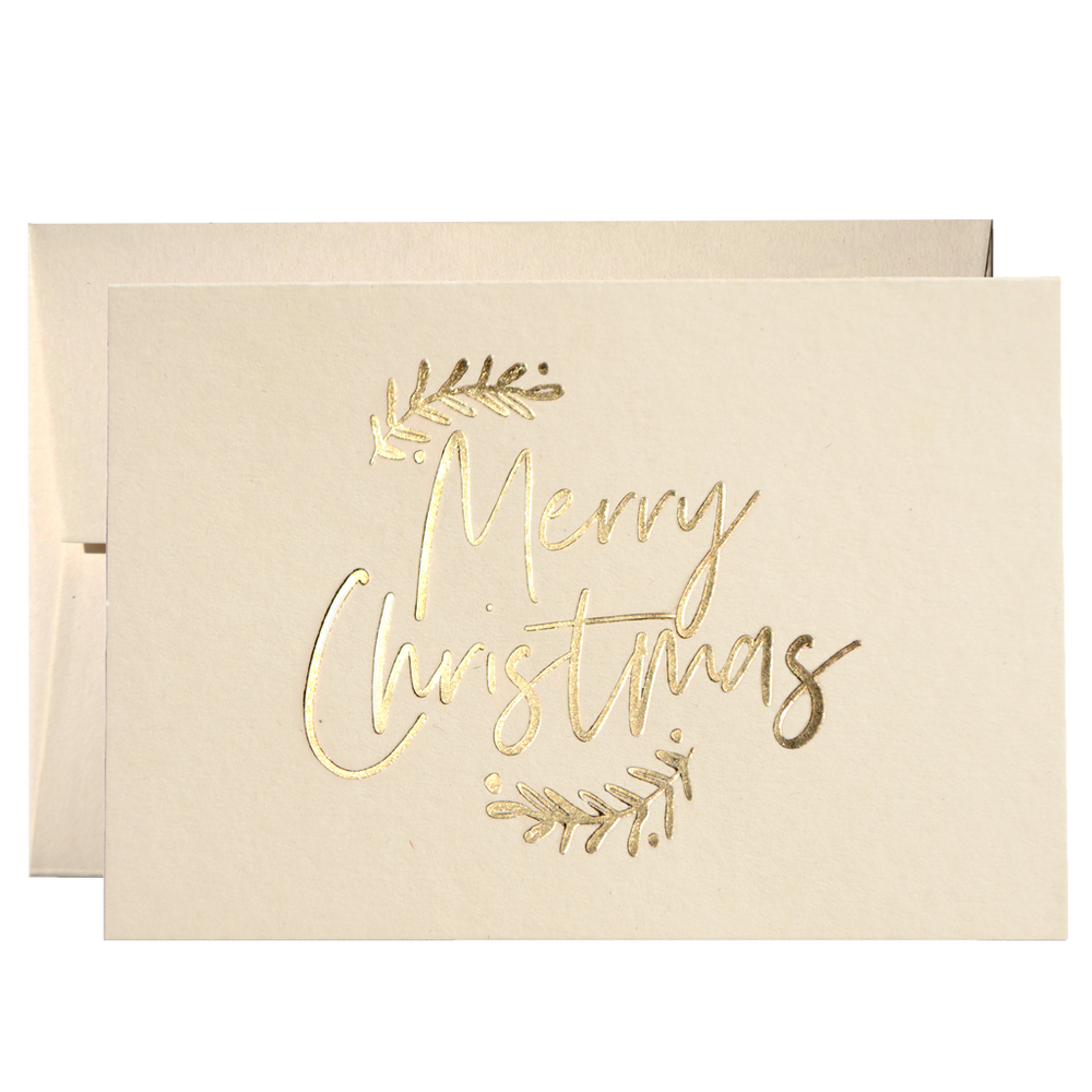 Set Of 50 Merry Christmas Cards (PPSM-01) by Clouds and Currents