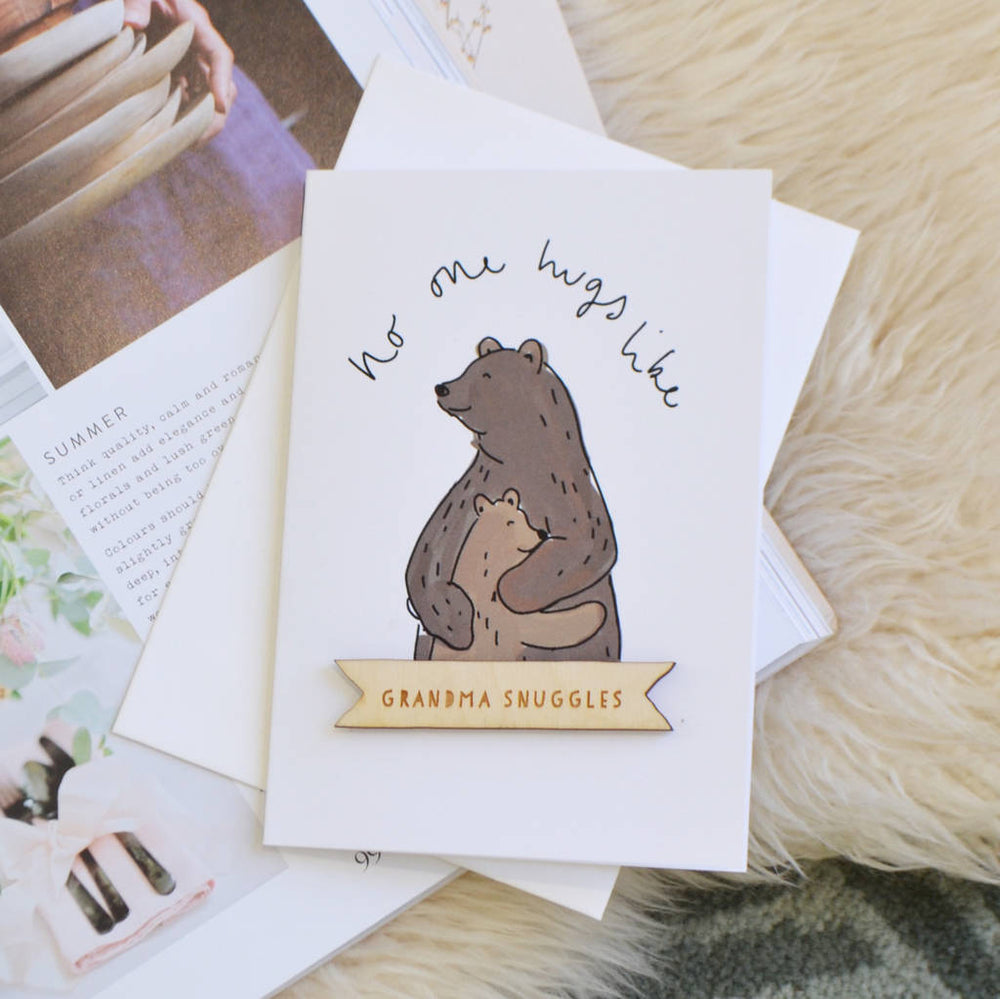 Best Hugs Bear Card by Clouds & Currents