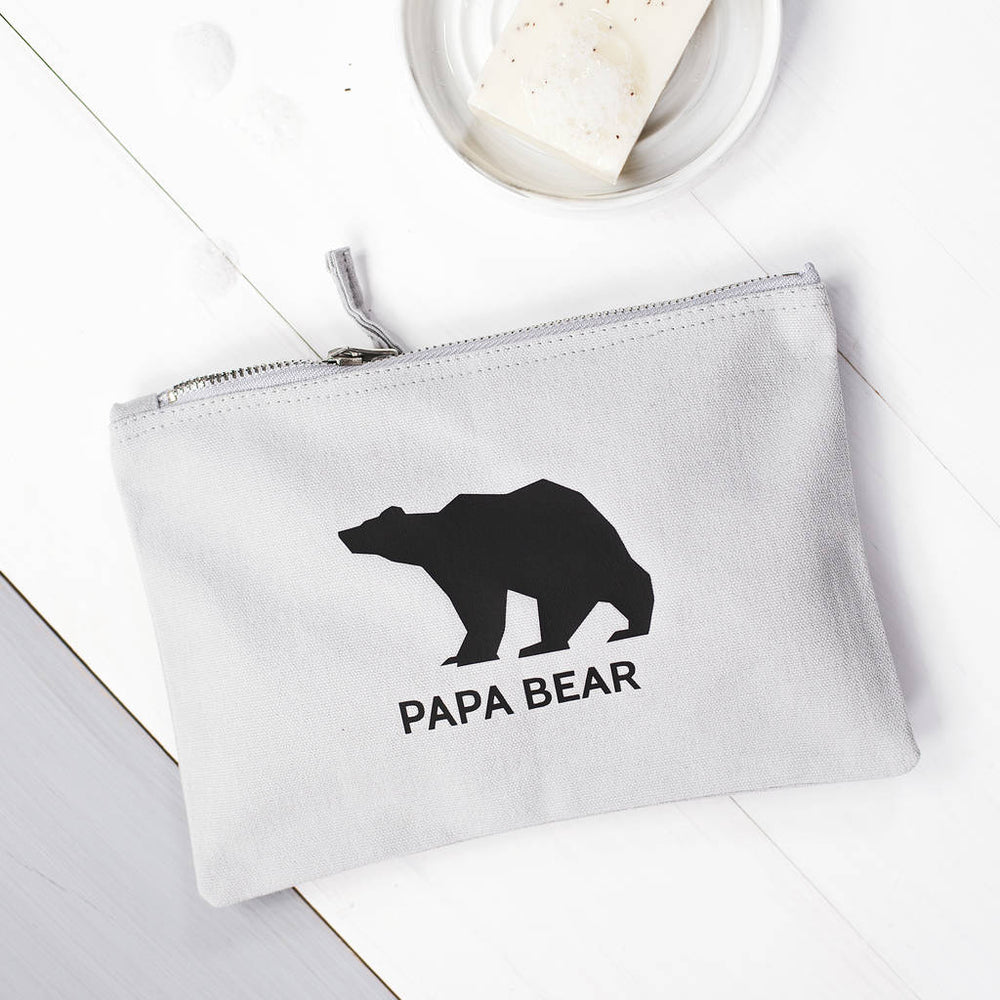 Papa Bear Wash Bag by Clouds and Currents