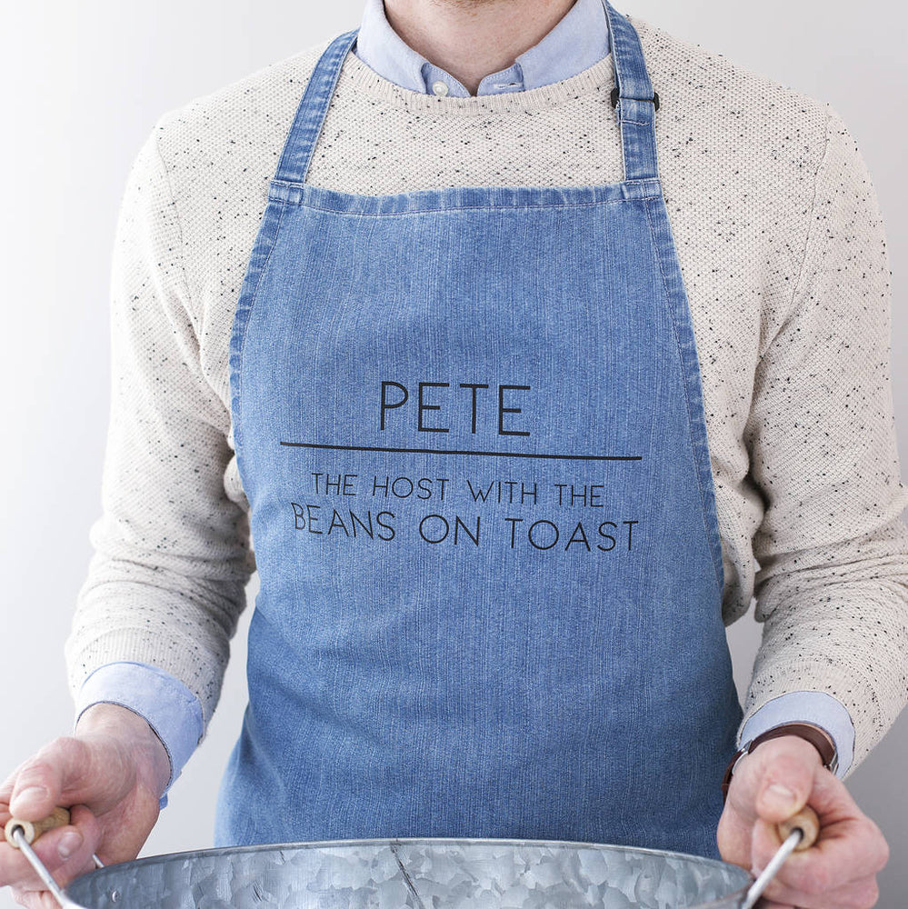 Personalised Men's Slogan Apron by Clouds & Currents