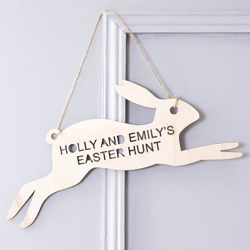 Personalised Easter Egg Hunt Sign by Clouds and Currents