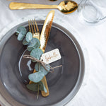 Engraved Christmas Place Settings by Clouds and Currents