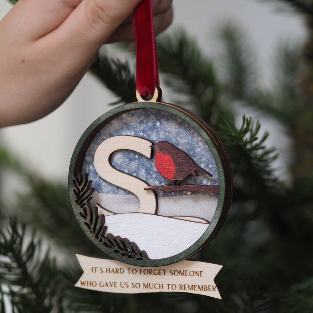 Personalised Winter Robin Memory Keepsake By Clouds And Currents