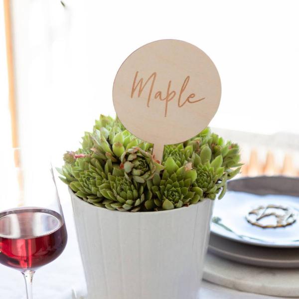 Simple Wedding Table Signs