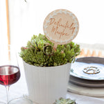 Wreath Wedding Table Names by Clouds and Currents