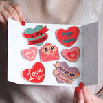Personalised Valentines Magnet Gift Card