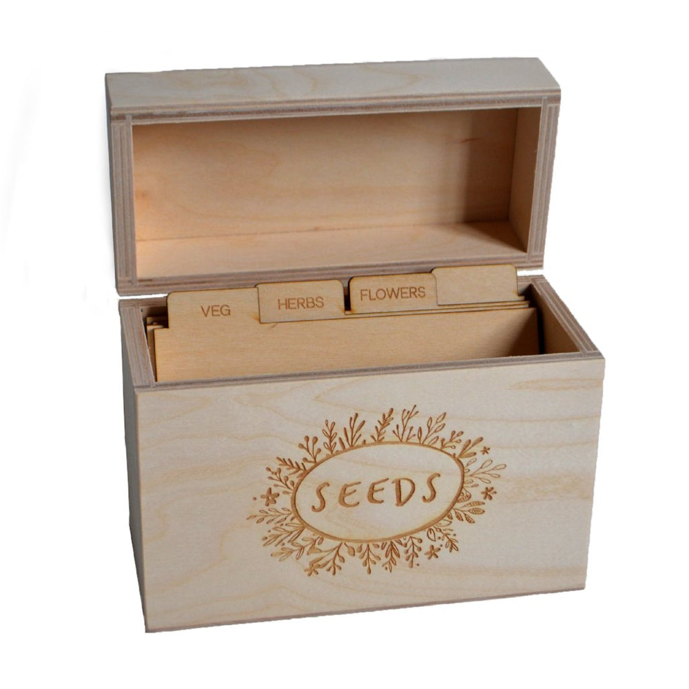 Wooden Garden Seed Box by Clouds & Currents